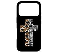 Camo Cross I Can Do All Things Through Cross Christ Faith Case for iPhone 17 Pro