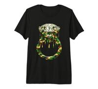 Camo Dripping Ring Military Style Premium T-Shirt