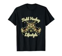 Camo Field Hockey Drip Life Style T-Shirt