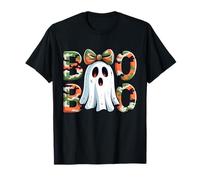 Camo Ghost Boo Spooky Season Fall Halloween Toddler Girls T-Shirt
