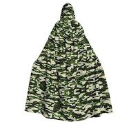 Camo Green Adult Halloween Party Cloak-Stylish Pumpkin Theme Hooded Wizard Robe Cosplay Costumes