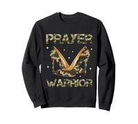 Camo Heels Prayer Warrior Christian Faith Apparel God Jesus Sweatshirt