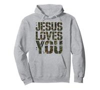 Camo Jesus Love You Funny Christian God Save Son Boy Toddler Pullover Hoodie