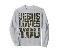 Camo Jesus Love You Funny Christian God Save Son Boy Toddler Sweatshirt