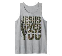 Camo Jesus Love You Funny Christian God Save Son Boy Toddler Tank Top