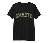 Camo Karate Camourflage Varsity Text Coach Premium T-Shirt