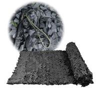 Camo Net 1x1.5m 2x4.0m 3x11m 4x6.5m 5x14m 8x9.5m Camouflage Netting, Black Shade Camo Netting, Hide Shooting Sunscreen Nets for Military Hunting Camouflage Decoration Camping(9x10m)
