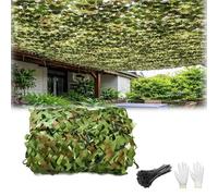 Camo Net With Mesh, Large Bulk Roll Camouflage Netting 2x4m 3x10m 5x8m 6x12m 8x12m 12x20m Lightweight Ground Blind for Decoration, Hunting Shade Cover Privacy Screen Mesh Nets(W7xH18m)