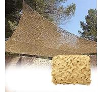 Camo Netting 210D Oxford Cloth Double Layer, Bulk Roll Camouflage Netting, Camo Tarp Sunshade Net Lightweight Waterproof for Camping Shooting Car Cover Theme Party Decoration(Sand color,5x9m)
