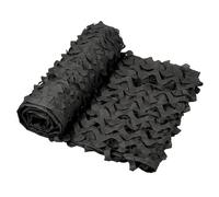 Camo Netting 3x4m 5x10m 2x6m 4x5m 6x8m 10x12m Black Camouflage Netting Military Sunscreen Nets for Camping Shooting Hunting Shade Cover Privacy Screen Mesh Nets(Black,6 x 8 m)