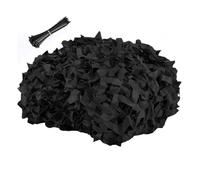 Camo Netting Black 5x5m 2x4.5m 1x6m 5x8m Camo Net for Hunting Military Decoration Sunshade, Lightweight and Durable Oxford Cloth Netting for Camping(5X5(m))