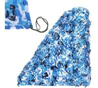 Camo Netting Blue Army Camo Net 3x6m 2.5x5m 4.5x12m 6x11m 9x9m Camouflage Netting, camouflage Nets Blinds Sunshade Mesh Net for Car Concealment Camping Party Backdrop Paintball Fence(10x15m)