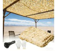 Camo Netting Bulk Roll, 150D Reinforced Camouflage Netting With Nylon Mesh for Garden Sunshade Net, Hunting Blinds for Deer Stand, Garden Fence Net Military Theme Party Decoration(W6xH8.5m)