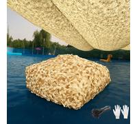 Camo Netting Bulk Roll 1m, 2m, 3m, 4m, 5m, 7m, 10m - Military Army Camouflage Net for Hunting Shooting - Oxford Fabric Sunshade Nets for Garden Fences - Lightweight Durable Privacy Screen(W11.5xH19m)