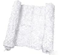 Camo Netting Camouflage Net 2x3.0m 3.0x4.0m 5x6m 8x10m 10x12m Bulk Roll Camo Tarp Sunshade Net for Camping Hunting Blind Dinosaur Birthday Military Theme Party Decoration(White,7x10m)