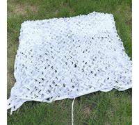 Camo Netting Camouflage Net, 3.0M*5M Lightweight Bulk Roll Mesh Netting, Oxford Fabric Sunscreen Shade Net for Hunting Blind, Shooting, Camping, Military Theme Party Decoration(White,7x7m)
