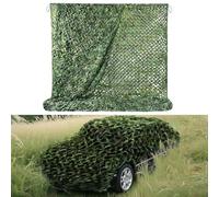 Camo Netting Camouflage Net, 3.0M*5M Lightweight Bulk Roll Mesh Netting, Oxford Fabric Sunscreen Shade Net for Hunting Blind, Shooting, Camping, Military Theme Party Decoration(Green,4.0x10m)