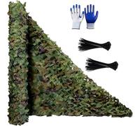 Camo Netting, Camouflage Netting UK for Garden Screening, 2m, 3m, 4m, 5m, 7m, 10m Oxford Camo Net, Cargo Net, Waterproof Camouflage Tarpaulin, Outdoor Hide, Army Surplus, Jungle Party Decoration