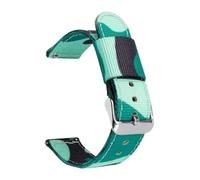Camo Nylon Strap 18/20/22/24mm Quick Release Camouflage Men Canvas Military Replace Bracelet Watch Band Accessories, Light Green 01, 18mm