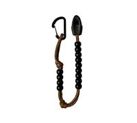 Camo Pace Count Beads - Military & Army Ranger Navigation Beads for Hiking & Distance Tracking | 550 'Survival Cord', Carabiner Clip, Emergency Whistles (Desert Tan)