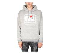 Camo Patch Herca Anorak - male - Dsquared2 - Hoodies - Gray - S - Sweatshirts & Hoodies S