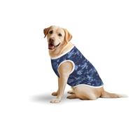 Camo Pattern Soft Cotton T-Shirt Vest For Large Dogs, Print Pet Clothes Breathable Pet Pullover Tee Sleeveless Sweatshirt (3xl-5xl)