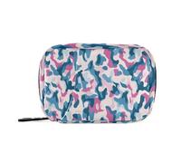 Camo Pill Organizer Weekly Zipper Pill Case for Travel Medication Container Pills Box 7 Day Electric Blue