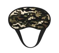 Camo Print Adults Soft Washable Eye Mask for Light Blocking Nap Face Sleeping Travel Cover