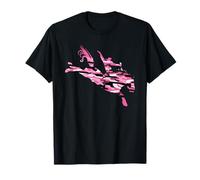 Camo Rodeo Bronc Rider Silhouette | Bucking Horse Western T-Shirt