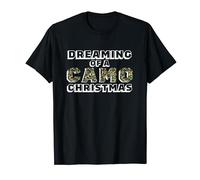Camo Shirts Men Hunting Gift For Dad Dreaming Camo Christmas T-Shirt