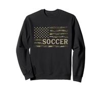 Camo Soccer Camourflage Usa Flag Player Coach Sweatshirt