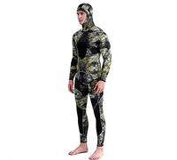 Camo Spearfishing Wetsuits Men 3mm Neoprene 2-Pieces Hooded Super Stretch Diving Suit