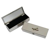 Camo Spitfire Metal Lipstick Case with Mirror Silver Personalised Engraving Gift 57