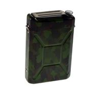 Camo Stainless Steel Jerry Can King Size Cigarette Case, 6cm x 2.4cm x 9cm, 76 Grams