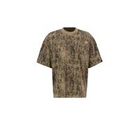 Alpha Industries Alpha Essentials Rubber Logo Camo T-Shirt for Men Size S - lizard camo
