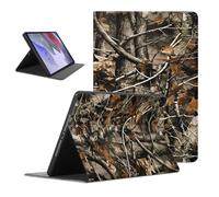 Camo Tablet Case for Samsung Galaxy Tab A7 SM-T507/T505 10.4" 2020 | Fall Yellow Leaf Tree Cool Camo Leaves Aesthetic Pattern Cover Flip PU Leather Stand Funda Protective Cases for Men Women