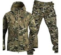 Camo Tactical Combat Suit Jacket and Trousers Uniform for Hunting - Camouflage Clothing for Men