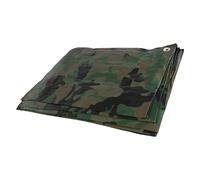 Camo Tarpaulin Waterproof 2 x 2 m - 85 GSM Heavy Duty Ground Sheet Cover with Eyelets - UV Resistant, Rot Proof, Tear Resistant Tarp for Outdoor Camping Shelter, Garden Furniture, Log Store, Bike