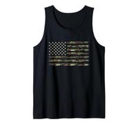 Camo USA Flag Camourflage Patriot Hunter Tank Top