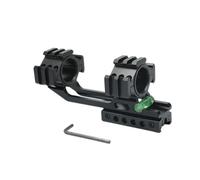 Camoflux Tactical Scope 25.4/30MM Mount Ring with Spirit Bubble Level Applicable 11/21MM P/W+3 Sided 21MM Rail