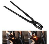 Camoo Blacksmith Tongs Wolf Jaw 15 in Steel Black