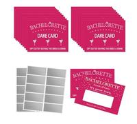 CAMOSE Hen Party Games DIY Scratch Off Dare Cards,Fun Hen Party Accessories- 20 Sheets Bachelorette Party Games Kit for Girls Night Out Party (He Do)
