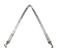 Camotokiit V-Bridle Strap, 2.1" x 80", 5400 lbs WLL, Silver, Stainless Steel, J-Hook, For Chevrolet Corvette C5-C8