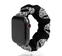 Camouflage Aliens Elastic Scrunchie Watch Bands Bracelet Strap Compatible with IWatch Series 6 5 4 3 2 1 Black-style 42mm/44mm