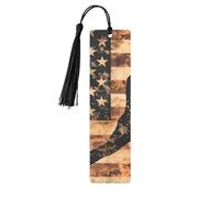 Camouflage American Flag Bookmark USA Flag Wooden Bookmark with Tassel Book Mark for Women Men Reading Page Markers Gifts for Book Lovers