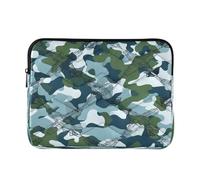 Camouflage Arctic Blue Laptop Sleeve, Waterproof Laptop Bag for Women 15.6 Inch for Women