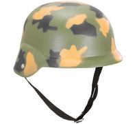 Camouflage Army Helmet Military Soldier Fancy Dress Costume Hat Accessory