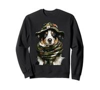 Camouflage Australian Shepherd Camo Hunter Dog Hunting Sweatshirt