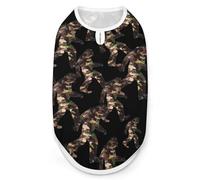 Camouflage Bigfoot Dog Shirts Summer Pet Clothes Comfort T-Shirts Vest Sleeveless Tank Top for Cats Dogs XL