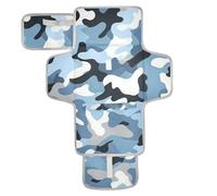 Camouflage Blue Reusable Changing Table mat with Tissue Pocket Portable Diaper Changing pad for Moms, Dads cambiador de pa?ales para Bebes